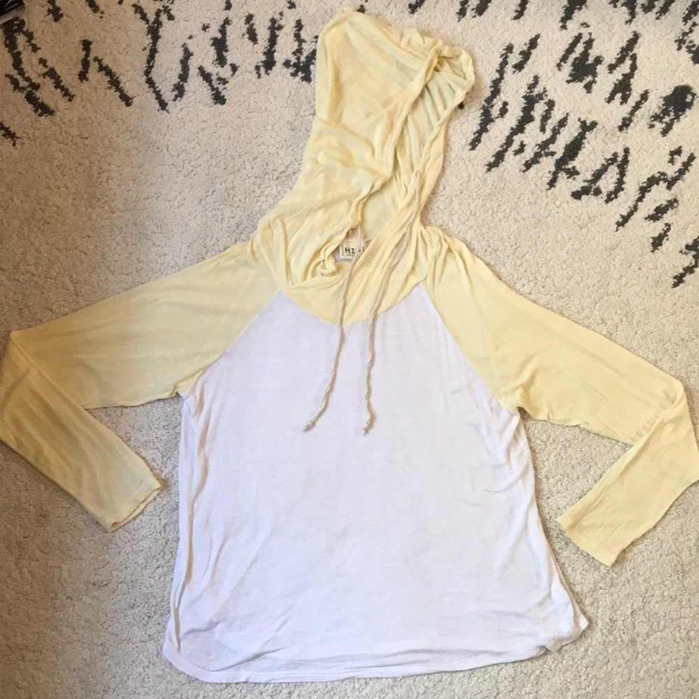 Long sleeve hooded shirt